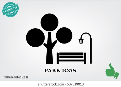 Park icon vector illustration EPS 10.