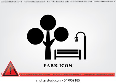 Park icon vector illustration EPS 10.