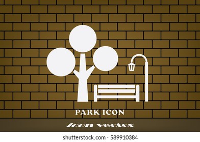 Park icon vector illustration EPS 10.
