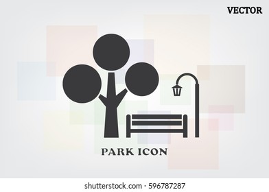 Park icon vector illustration EPS 10.