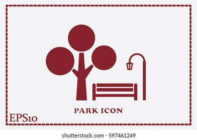 Park icon vector illustration EPS 10.