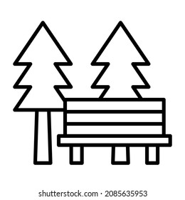 Park icon vector image. Can also be used for web apps, mobile apps and print media.