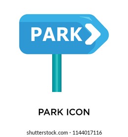 Park icon vector isolated on white background for your web and mobile app design, Park logo concept