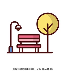 Park Icon vector. Stock illustration.