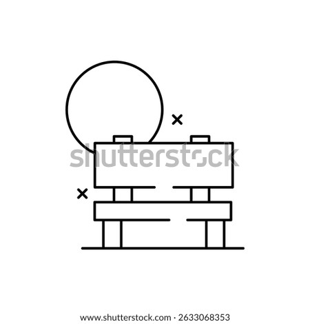 Park Icon vector stock illustration