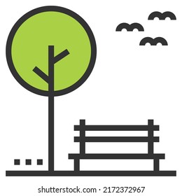 PARK Icon Vector Symbol  Simple Design For Using In Graphics Web Report Logo Infographics