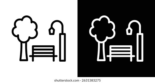 park icon vector for web, computer and mobile apps