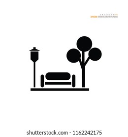 park icon.garden icon.vector illustration.