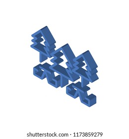 Park isometric left top view 3D icon