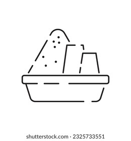 Park kid playground line icon. Outline park kid playground vector icon for web design isolated on white background