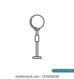 Park Lamp Icon Vector Template