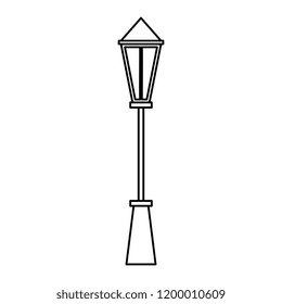 park lamp isolated icon