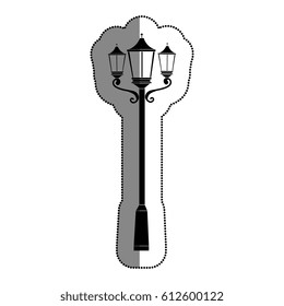 park lantern isolated icon