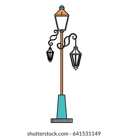 park lantern isolated icon