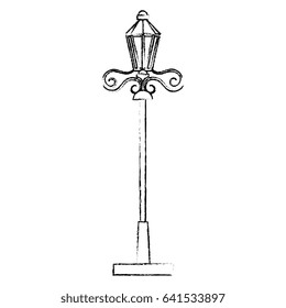 park lantern isolated icon
