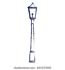 park lantern isolated icon