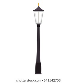 park lantern isolated icon