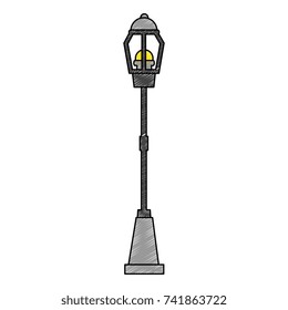 park lantern isolated icon