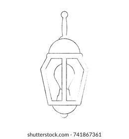park lantern isolated icon