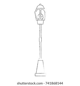 park lantern isolated icon