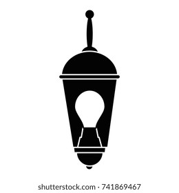 park lantern isolated icon