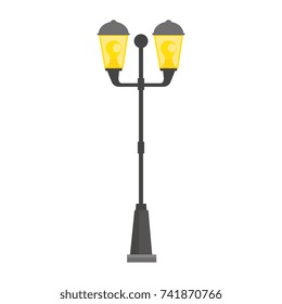 park lantern isolated icon