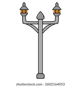 park light illustration hand drawn isolated vector