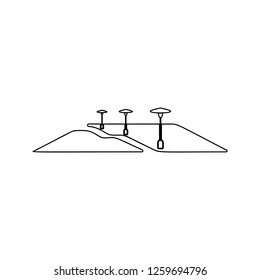 park lighting icon. Element of Park and landscape for mobile concept and web apps icon. Thin line icon for website design and development, app development