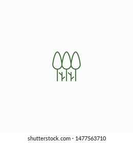 Park Logo Icon Design Template. Simple, Line, Modern Vector
