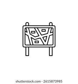 Park Map illustration line icon icons design