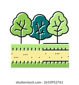 park nature color icon vector. park nature sign. isolated symbol illustration