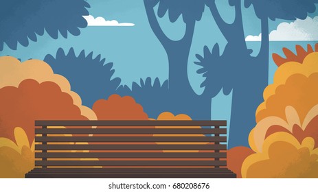 Park outdoor Vector background for info graphics, cartoon, advertise, campaigns