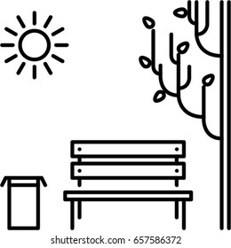 park outline icon