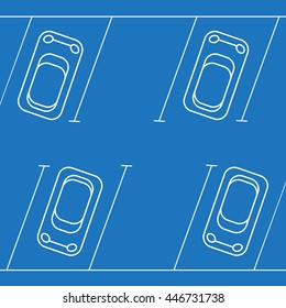 Park with parking places vector illustration eps10
