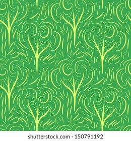 Park pattern in green colorway