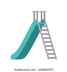 park of play with slide isolated icon
