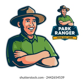 Parque Ranger - Ilustraciones vectoriales de stock