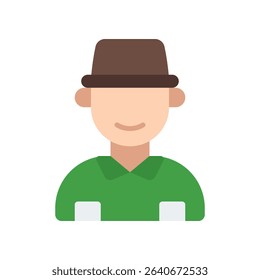Park Ranger Vector for National Park Staff and Wildlife Protection. Conservation officer icon, nature law enforcement and guidance