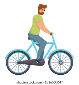 Park ride bike icon. Cartoon of park ride bike vector icon for web design isolated on white background