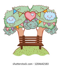 park setting cartoon
