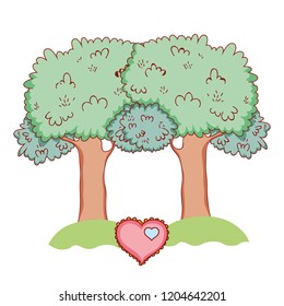park setting cartoon