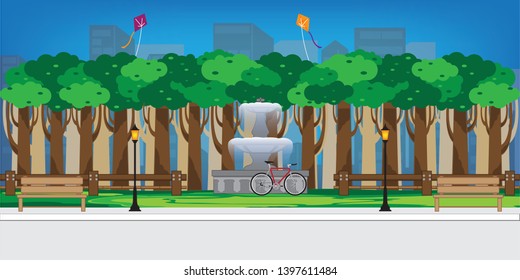 The park is shady, fresh air. Suitable for being a resting place for everyone And is a place for family activities