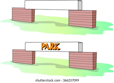 park sign vector art
