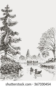 Park sketched illustration