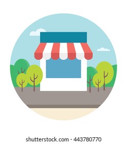 Park Store Vector Icon