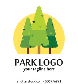 Park theme logo template