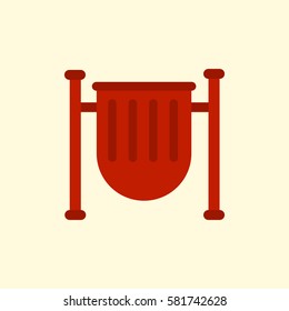 park trash urn vector illustration