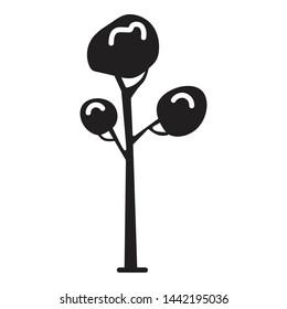 Park tree icon. Simple illustration of park tree vector icon for web design isolated on white background
