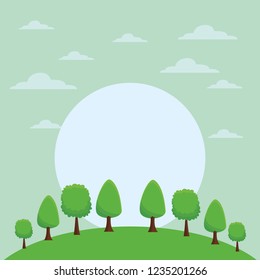 Park with trees