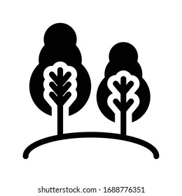 park vector glyph flat icon 